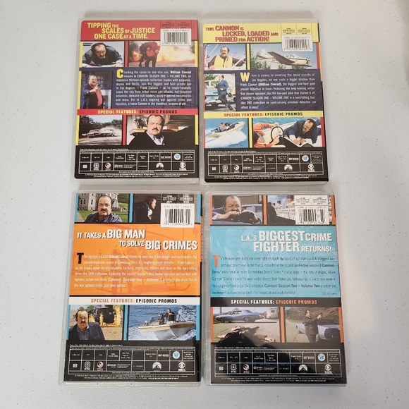 Cannon Season 1 2 Dvd 1970s TV Series William Conrad Season One Two OOP Canadian - Picture 2 of 2